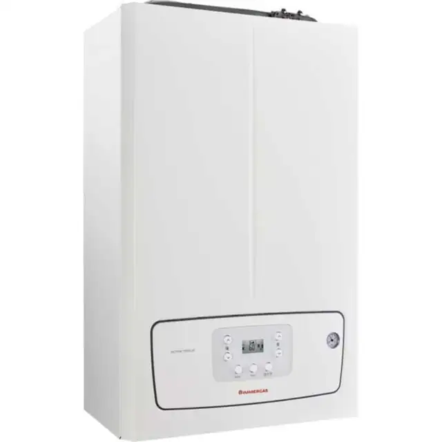 Centrala termica pe gaz in condensare Immergas Victrix Tera 24/28 V2, 24 kw, 90 grade celsius temperatura maxima, 3 bar presiune maxima circuit incalzire, 3/4” intrare-resire instalatie incalzire, IPX5D