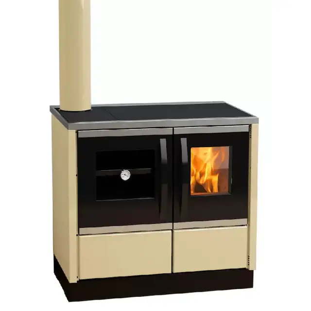 Soba Centrala Termica ROXY, ev.stanga, 16.3kW, 164 kg, crem, Incalzeste 110 m²