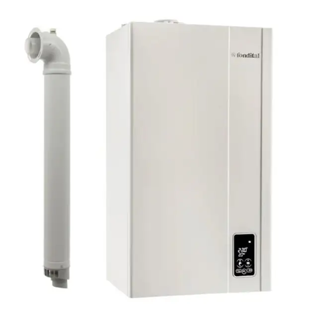 Centrala termica pe gaz/GPL in condensare Fondital Formentera KC 32 kW, Incalzire si ACM, Kit de evacuare inclus