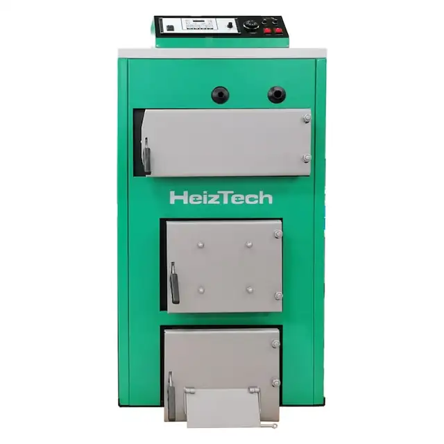 Cazan combi din tabla otel cu posibilitate de ardere peleti, 50 kW, Duo Pellet, HeizTech