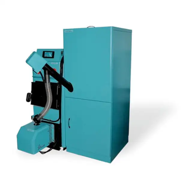 Cazan pe lemn și peleți Centrometal EKO-CK P 30 kW, arzător automat, rezervor 370 litri, dimensiuni 1200x470mm